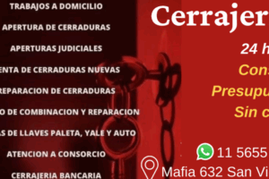 CERRAJERIA 24HS .SAN JACINTO-CAMPANA
