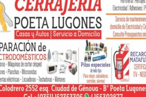 CERRAJERIA Poeta Lugones