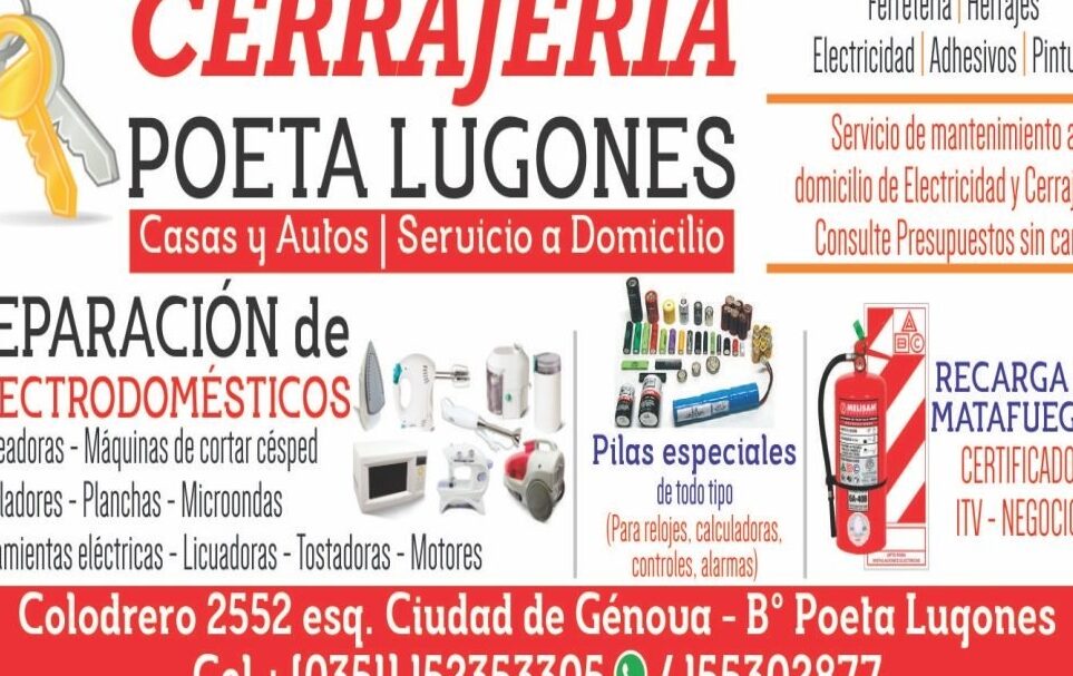 cerrajeria poeta lugones
