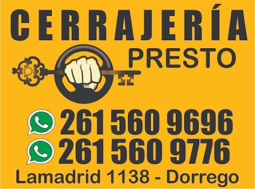 Cerrajería Presto ⚠️ URGENCIAS 24 HS ✓